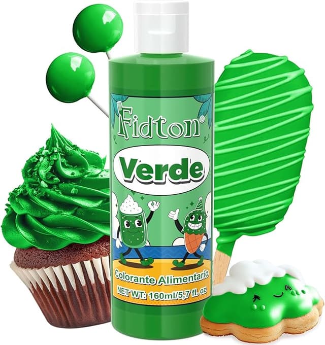 Imagen de Colorante Alimentario Verde 160ml – Alta Concentración y Gran Capacidad en OfertitasTOP