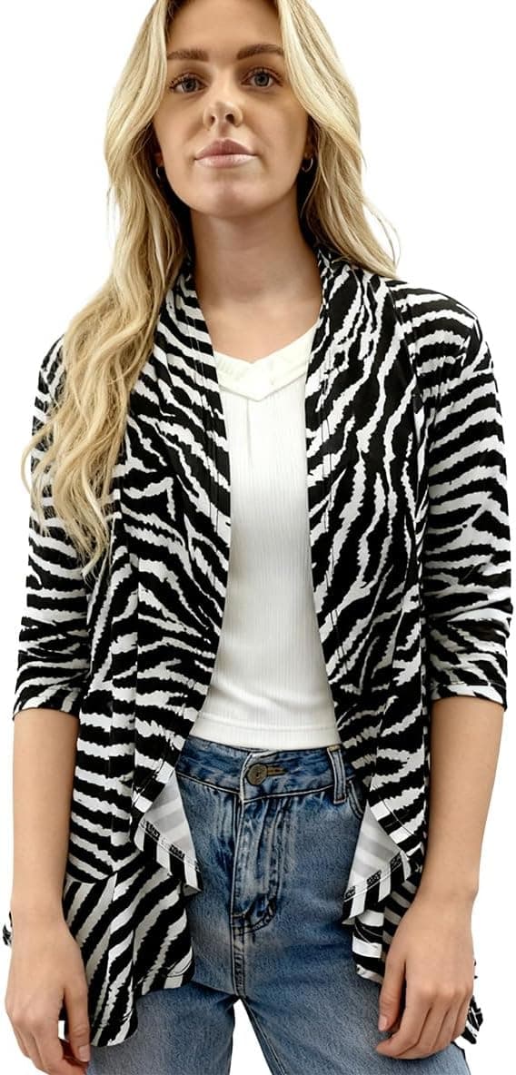 Detalle 2 de GLEENOD Strickjacke Damen 3/4 Ärmel