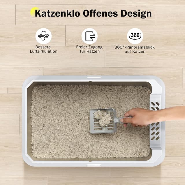 Thumbnail 5 de MIXJOY Katzenklo Edelstahl XL 37L Katzentoilette
