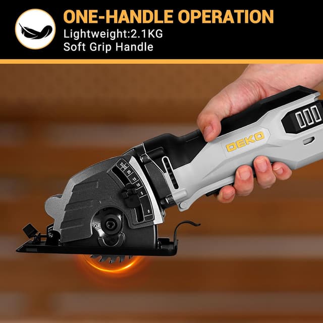 Detalle 2 de DEKOPRO Mini Circular Saw 600W 85mm