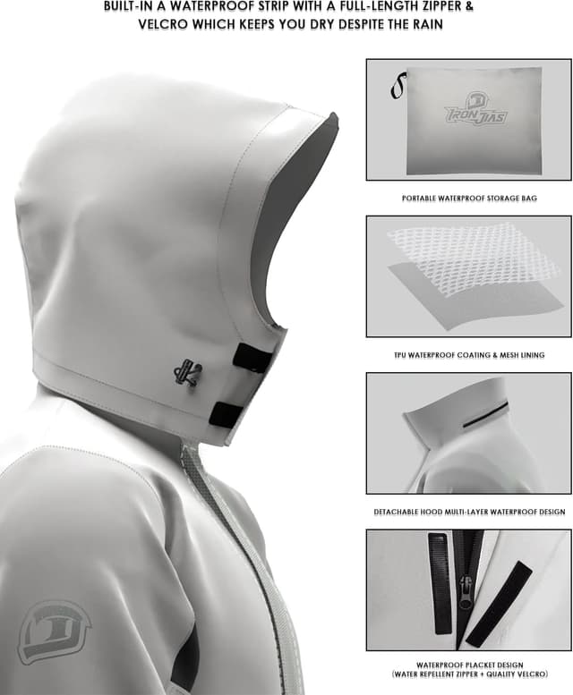 Thumbnail 2 de IRON JIA'S tuta impermeabile da moto uomo
