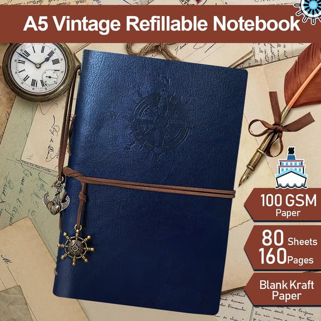 Detalle 2 de Joy & Inspiration taccuino A5 ricaricabile blu scuro