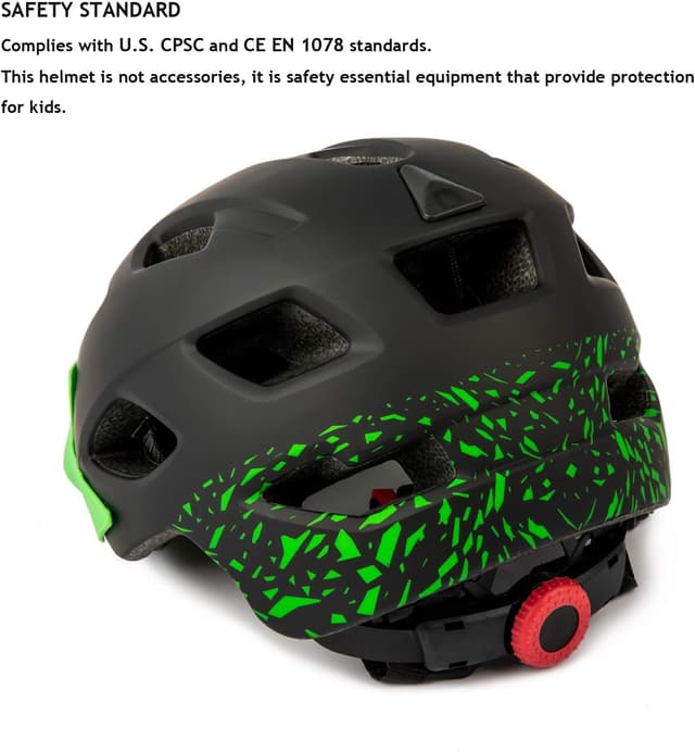 Detalle de Exclusky Kids Bike Helmet (Adjustable, Lightweight, Detachable Visor) for Ages 5–8–14