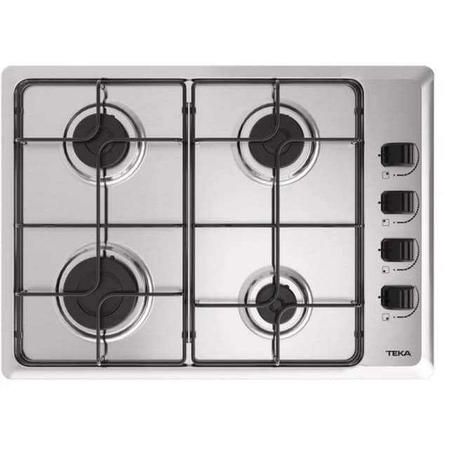 Detalle de Teka HLX 540 KL🔥 Placa de gas butano, acero inoxidable