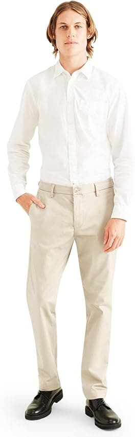 Thumbnail 3 de Dockers Signature Khaki Slim Fit Chino Pants, Hombre, Negro 🖤