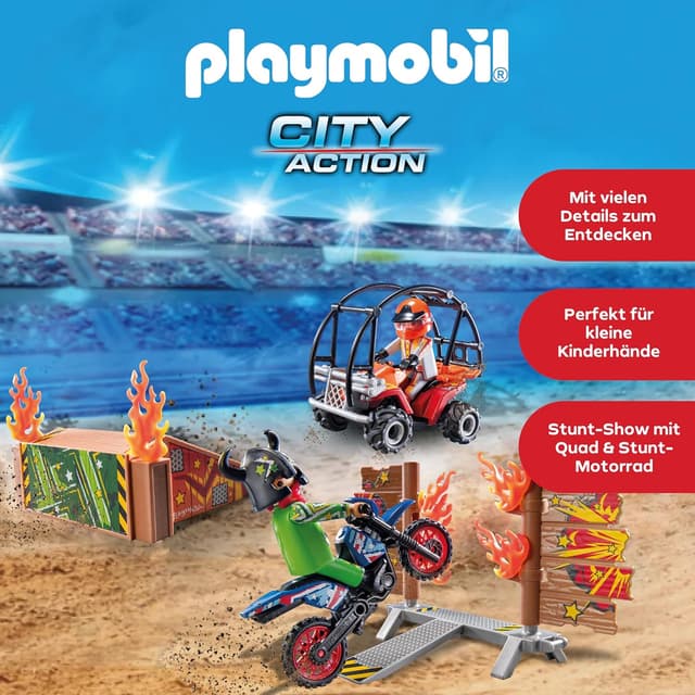 Detalle de PLAYMOBIL Stunt Show 71808 – Spielzeugauto für Action-Sprünge ab 4 Jahren