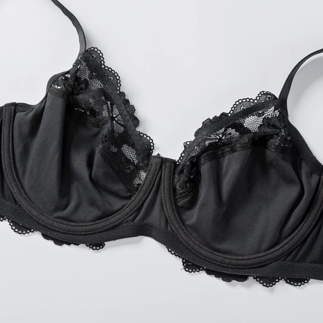 Detalle de DELIMIRA soutien-gorge grande taille à armatures en dentelle, non rembourré