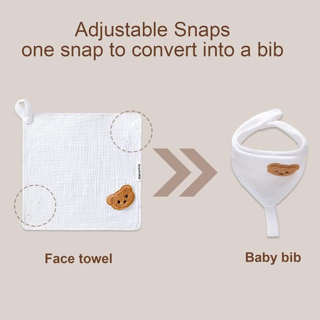 Thumbnail 1 de Hakochia Muslin Cloths 30x30cm 10-Pack