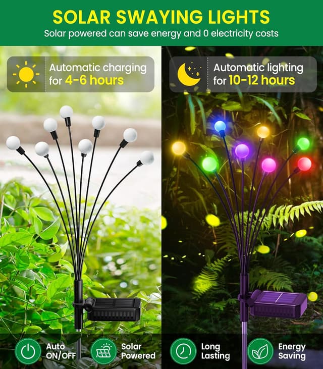 Thumbnail 5 de GEARLITE Firefly Solarlampen 4er Set 32 LEDs