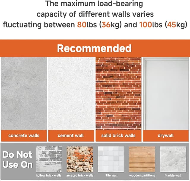 Thumbnail 6 de Aetubree Studless Drywall TV Mount 26–55in