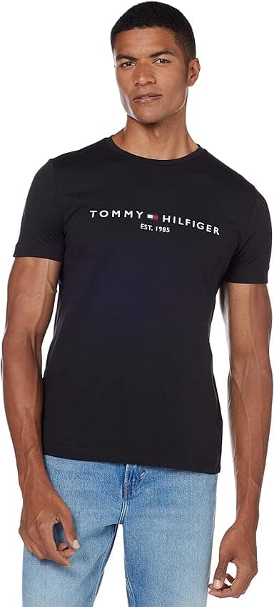 Imagen de Tommy Hilfiger Core camiseta algodón S negra en OfertitasTOP