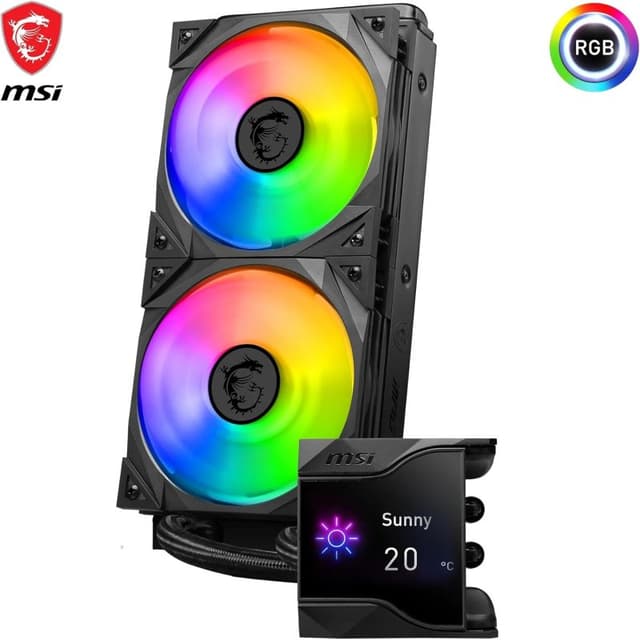 Detalle de MSI MPG CORELIQUID D240 refrigeración líquida