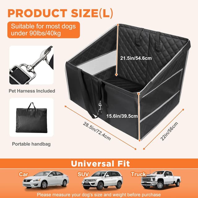 Detalle 2 de Hundeautositz für große Hunde L, extra stabil