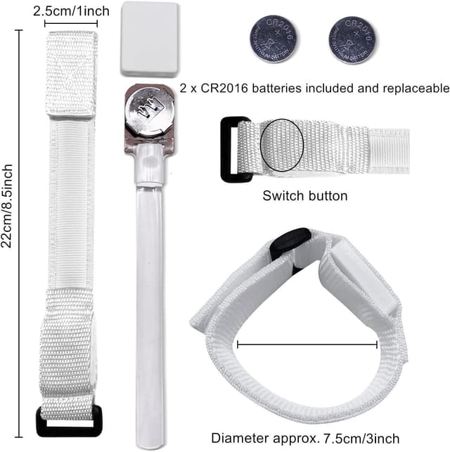 Detalle 1 de M.best 32er LED Light Up Armbänder – glühende, blinkende Leuchtarmbänder für Partys & Events