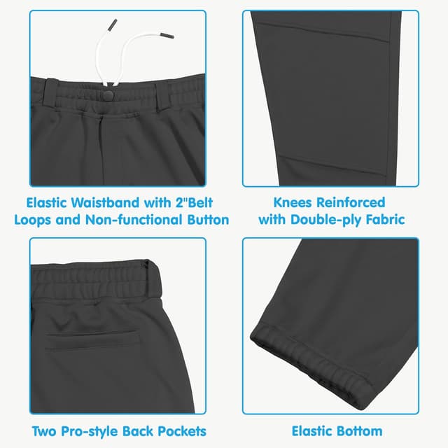 Detalle 1 de MIVEI Toddler Boy Baseball Pants UPF50