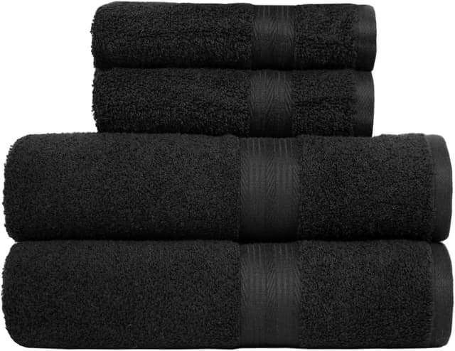 Imagen de Amazon Basics 4 Piece Fade Resistant Towel Set, 4 pcs en OfertitasTOP