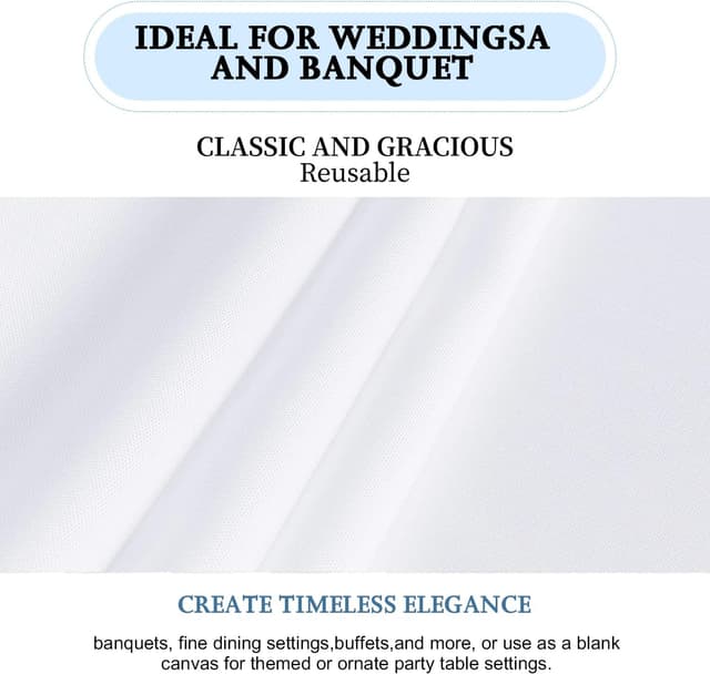 Thumbnail 4 de FINDYOU 10 Pack Tablecloth 60x102 Inch 🍽