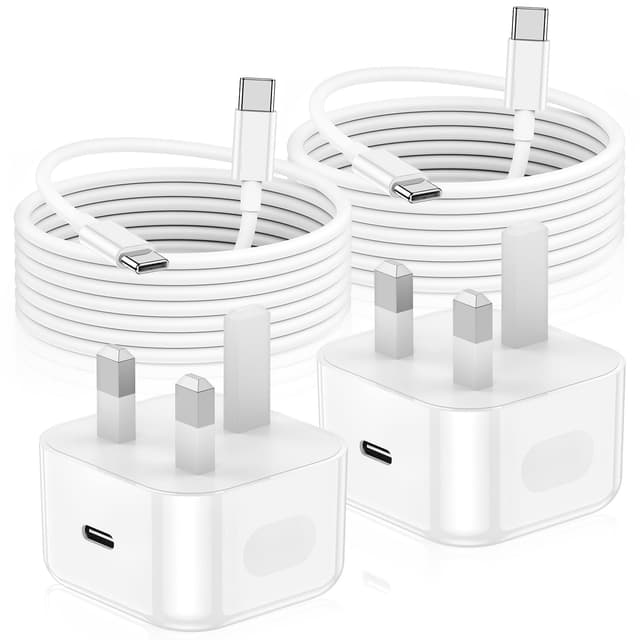 Detalle de iPhone 17 USB‑C 20W fast charger pack 2🔌