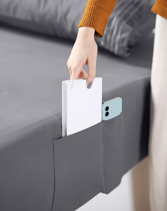 Thumbnail 3 de Utopia Bedding Sábanas 3 Piezas 90x190 Gris