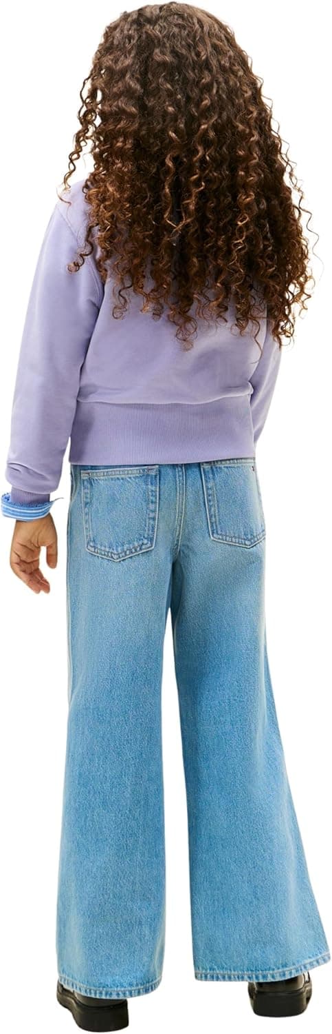 Detalle 2 de Tommy Hilfiger High Rib Hem Crew Neck Kg0kg08989 felpa pullover per bambine e ragazze