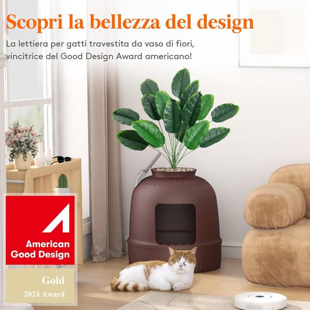 Thumbnail 1 de Lifewit Lettiera nascosta 48x120cm 🐾