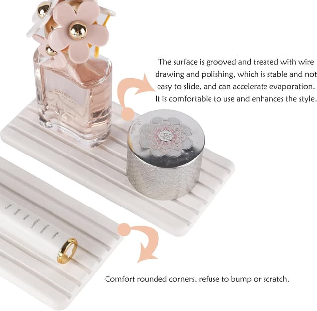 Detalle de NiuYichee Diatomite Coasters, 2 Pcs