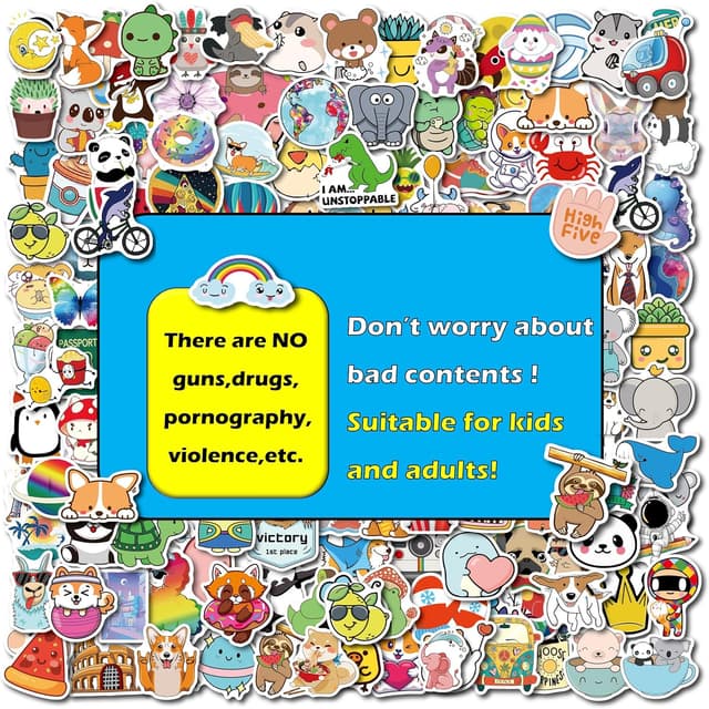 Thumbnail 4 de 200PCS Water Bottle Stickers for Kids ๐จ