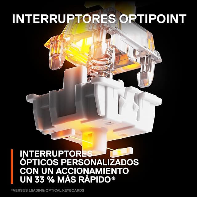 Detalle 2 de SteelSeries Apex 9 Mini teclado 60 % 2 puntos