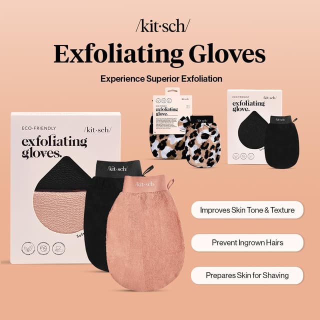 Thumbnail 6 de Kitsch Exfoliating Gloves 2pc Korean mitt