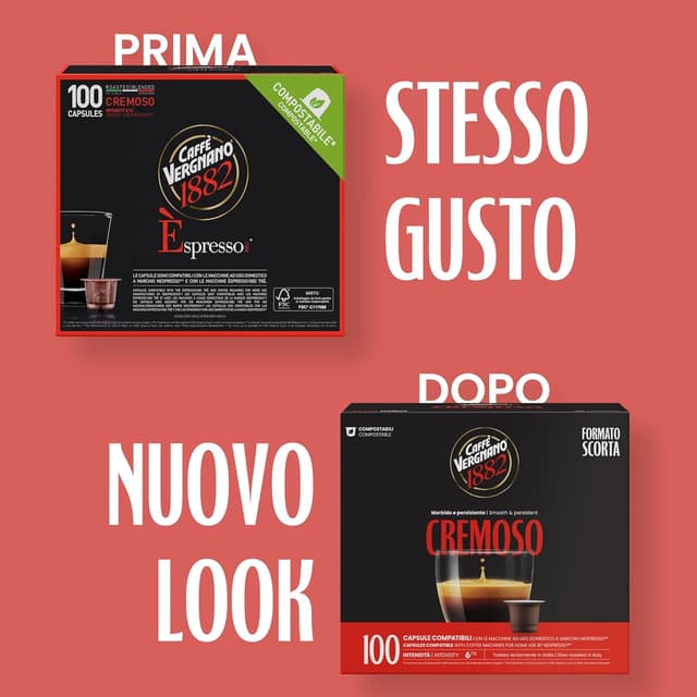Thumbnail 3 de Caffè Vergnano 1882 Èspresso Cremoso 100 capsule compatibili