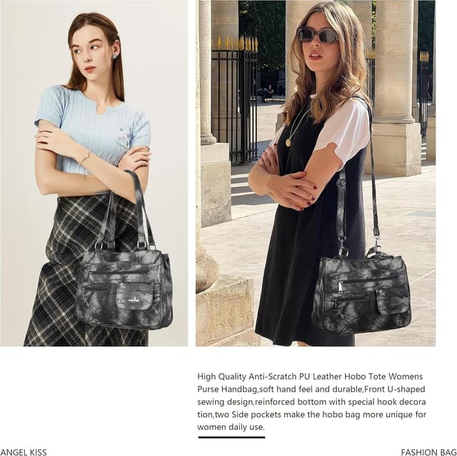 Thumbnail 1 de Angel Kiss Ledertasche Damenhandtasche 33cm