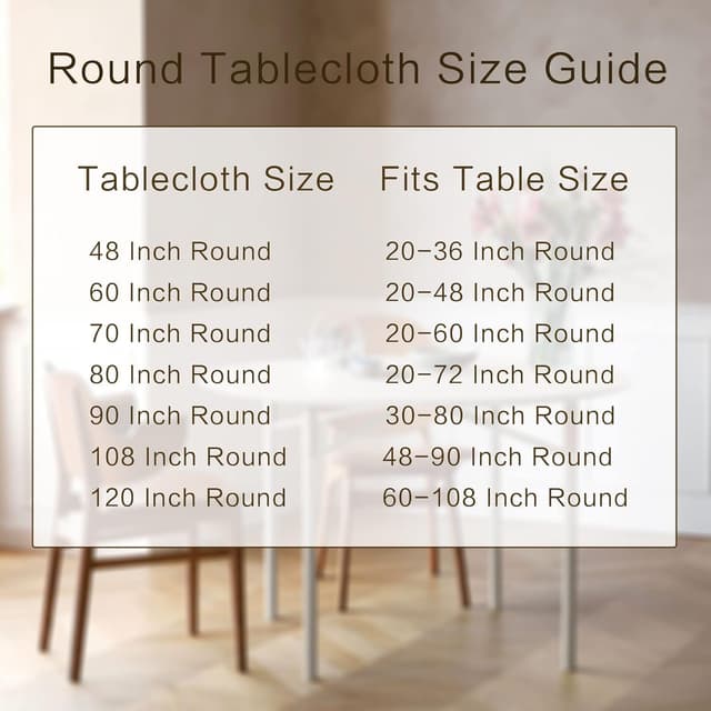 Thumbnail 6 de sancua Round Tablecloth (60 Inch) - Water Resistant, Spill Proof, Washable Polyester in Hunter Green