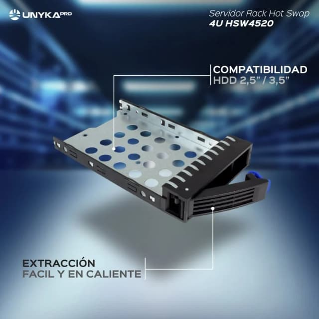 Thumbnail 2 de UNYKAch 4U HSW4520 NAS en rack 20 HDD