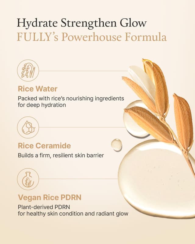 Thumbnail 6 de FULLY Rice Ceramide Essence Toner (Milky) – fragrance-free hydrating toner for glass skin, 250ml