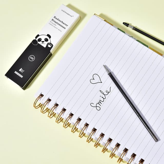 Detalle 2 de Radierbare Ersatzminen (12er-Set) kompatibel mit Legami, schwarz, Spitze 0,7 mm