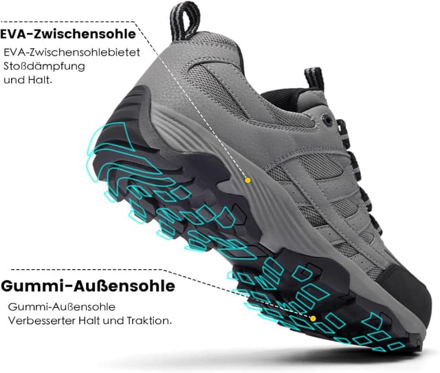 Thumbnail 3 de SHULOOK Herren Wanderschuhe Wasserdicht Trekkingschuhe