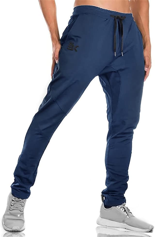 Thumbnail 6 de BROKIG Men’s Gym Joggers with Double Pockets & Hidden Ankle Zips (Slim Fit)
