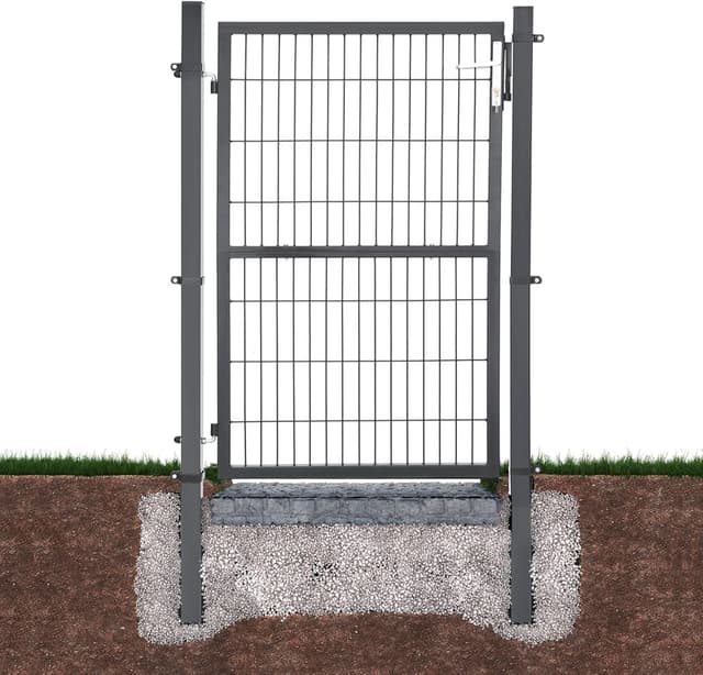 Thumbnail 6 de SONGMICS Gartentor verzinkter Stahl 106 x 150 cm