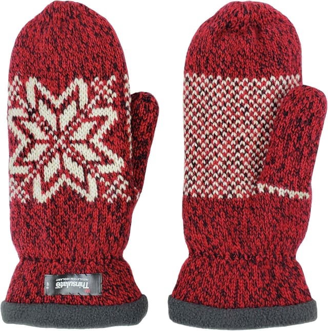 Thumbnail 4 de BRUCERIVER Schneeflocke Strickhandschuhe Damen