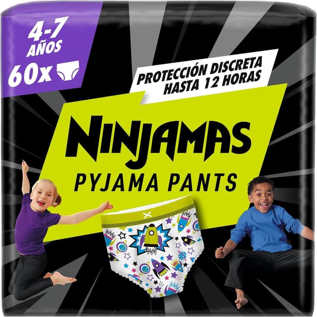 Imagen de DODOT Ninjamas Pañales Pijama 🚀, Protección Nocturna, 60 Unidades en OfertitasTOP
