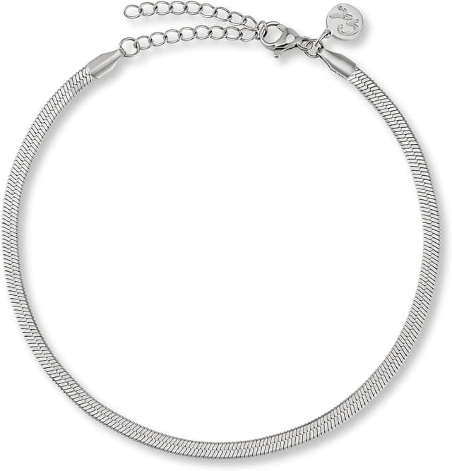 Detalle de GD GOOD.designs Tobillera serpiente 3 mm 18k