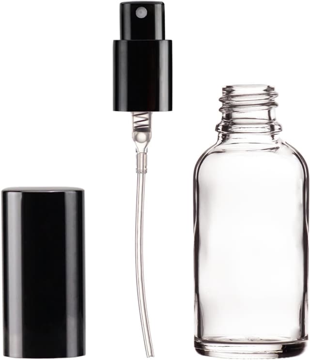 Detalle de YIZHAO lot de 12 flacons spray vides en verre 30 ml (brouillard fin, DIN 18, sans BPA)