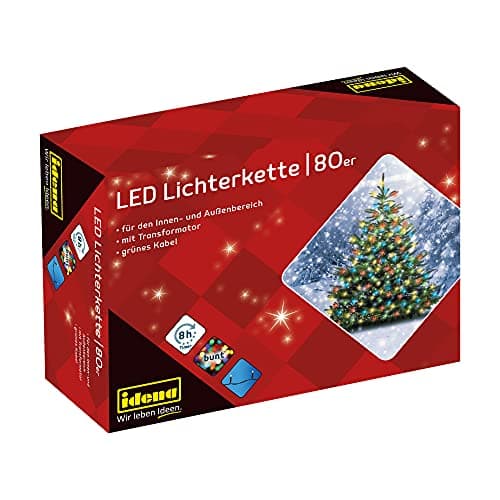 Imagen de Idena 8325059 Cadena de luces LED 80 LEDs, temporizador 8 h 🎄 en OfertitasTOP