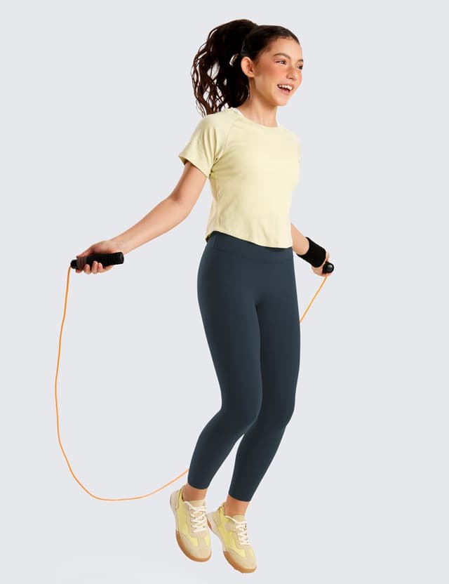 Detalle de CRZ YOGA leggings atletici incrociati Butterluxe con vita alta e lunghezza cavallo regolabile