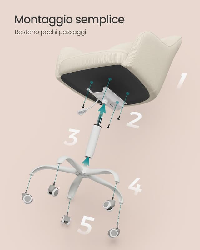 Thumbnail 6 de Sedia da ufficio SONGMICS con altezza