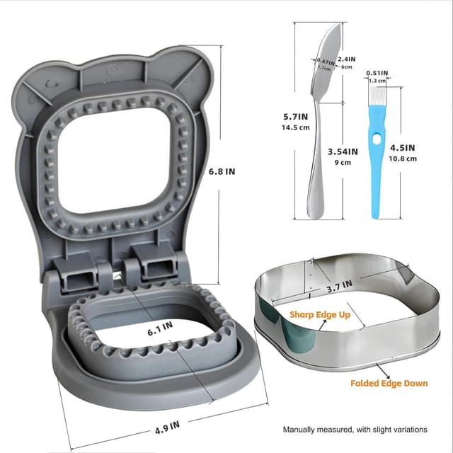 Thumbnail 4 de KINSUDA Sandwich Cutter and Sealer 3.7" 🍽