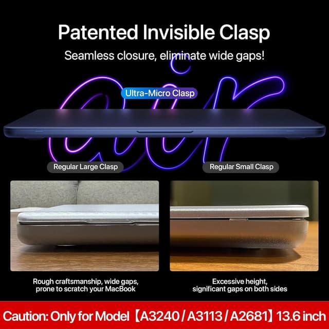 Thumbnail 3 de Soonjet MacBook Air M4 13.6" Hard Shell Case