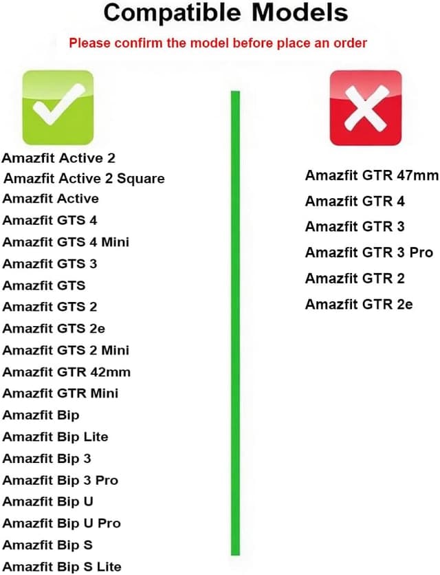 Detalle de 20mm silicone replacement watch band for Amazfit GTR Mini/GTR 42mm, GTS 4/4 Mini, GTS 3/2/2e/2 Mini & Bip 3/3 Pro/3 Pro S series