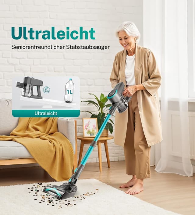 Thumbnail 5 de YISORA N300 55 Min Akku-Staubsauger 🧹