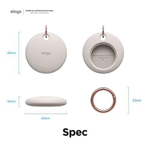 Thumbnail 7 de elago Étui de Base pour AirTag — silicone alimentaire, porte‑clé inclus 🧷